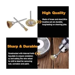 Rocaris Juego de 90 cepillos de alambre ruedas de_3