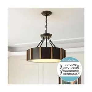 Helunsi Cadena de iluminación cadena de iluminación negra