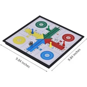 Quadpro Ludo Juego de mesa magnética con tablero plegable_2