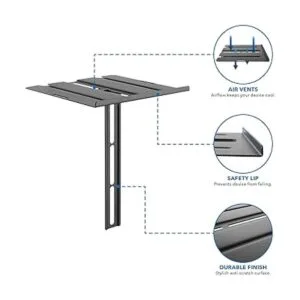 MounTIT Estante flotante de TV capacidad de 6.6 libras_6