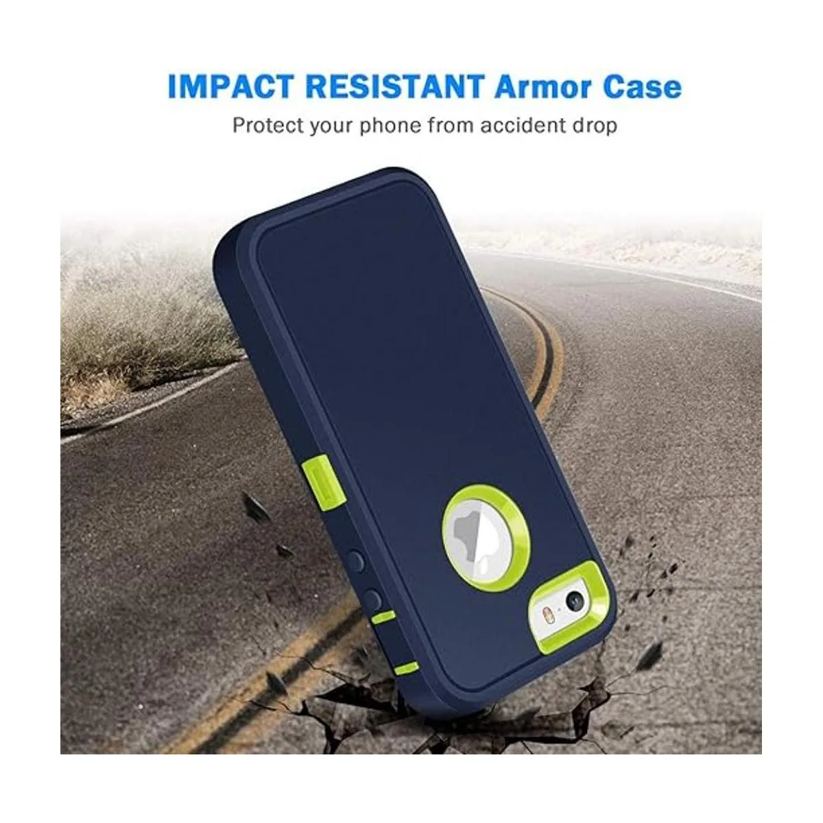 Jelanry Funda para iPhone 5S resistente con armadura para_2