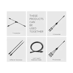 BTFLIGHTING 5 cables de extensión IP65 de 3.28 pies de 3.3_5