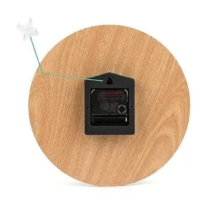 Reloj de pared redondo decorativo de madera silencioso sin_4
