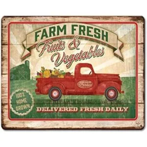 SmartCows Farm Fresh Fruits and Vegetables Retro Vintage_1