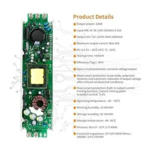 Controlador LED regulable de 12 V y 120 W funcionamiento_6