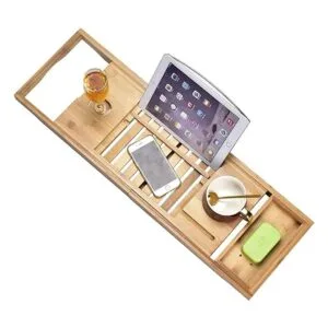 Bandeja de lujo para tina bandeja de bambú para bañera