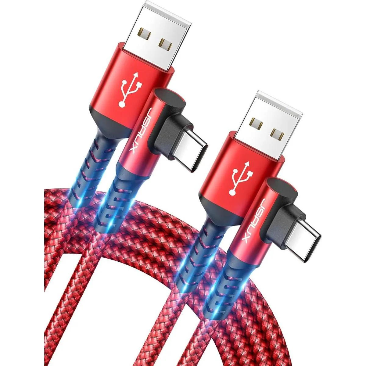 JSAUX Cable USB C Paquete de 2 cables de 6.6 pies_1