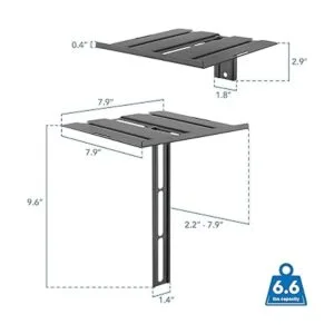 MounTIT Estante flotante de TV capacidad de 6.6 libras_4