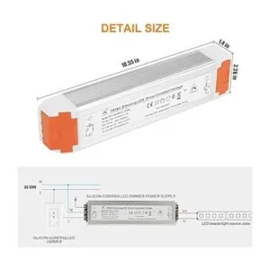 120 vatios 12 V 10 A controlador LED regulable fuente de_3