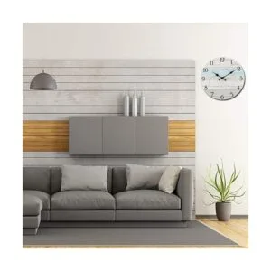 Reloj de pared redondo decorativo de madera silencioso sin_5
