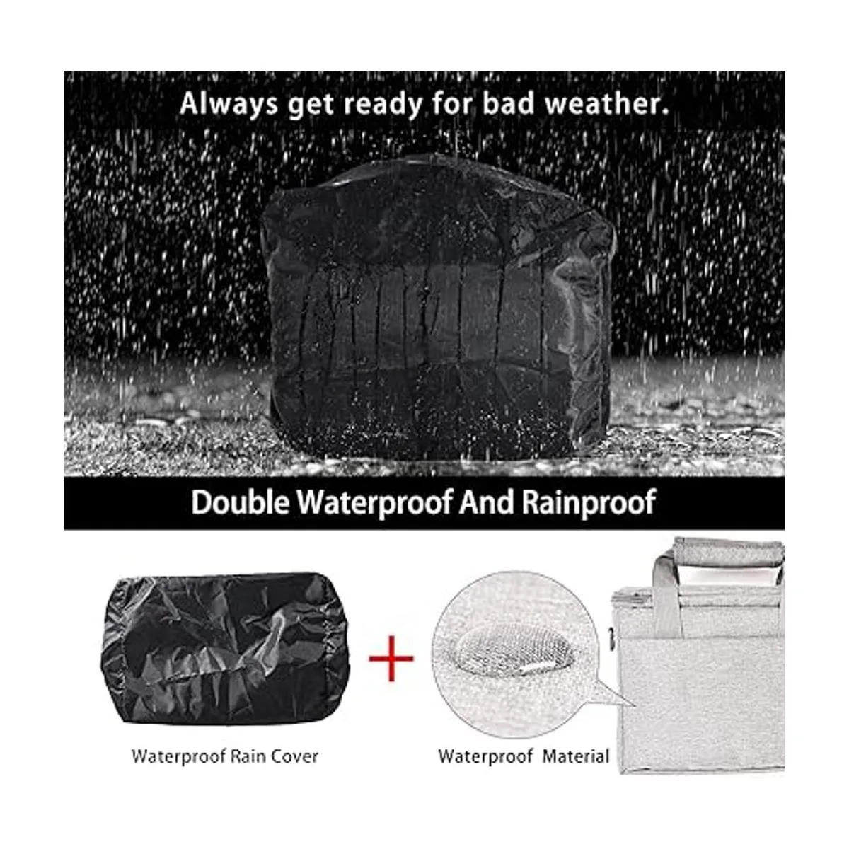FOSOTO Funda para cámara con funda impermeable para lluvia