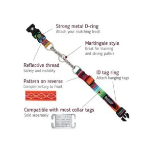 Straphboss Collar de perro reflectante con patrón de_2