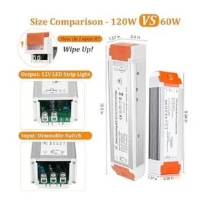 Controlador LED regulable de 12 V y 120 W funcionamiento_4