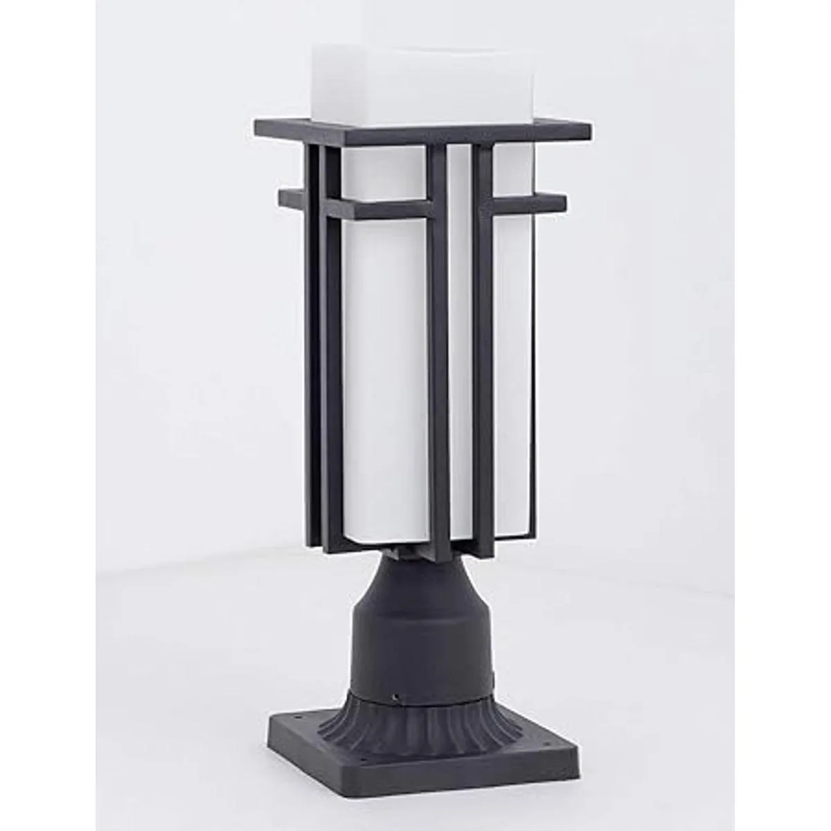 EERU Luces de poste para exteriores marco de metal_6