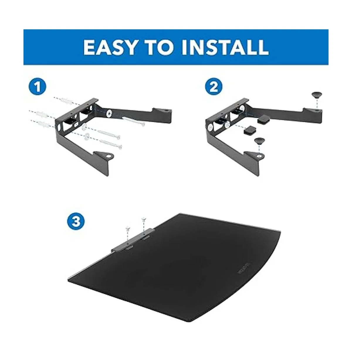 MounTIT Estante de cristal templado capacidad de 22_5