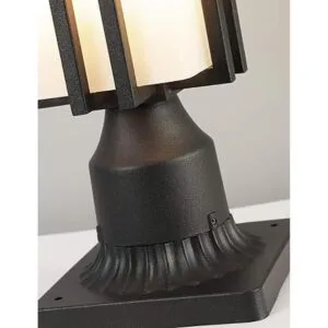 EERU Luces de poste para exteriores marco de metal_5