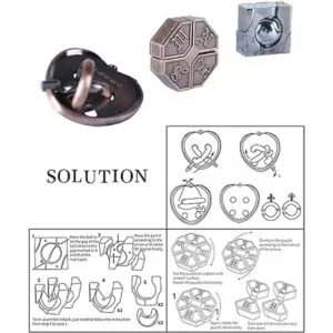 Rompecabezas de metal con bloqueo 3D para adultos_2