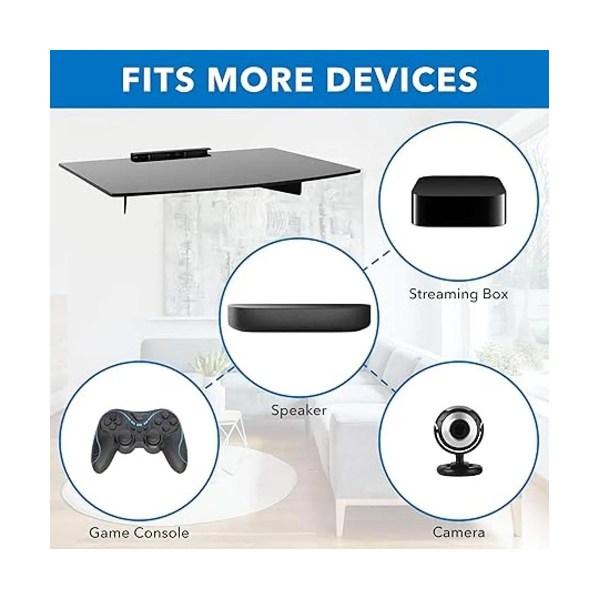 MounTIT Estante de cristal templado capacidad de 22_3
