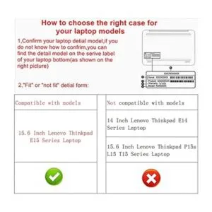 Alapmk Funda protectora para Lenovo Thinkpad E15 de_2