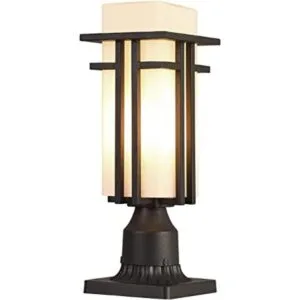 EERU Luces de poste para exteriores marco de metal_1