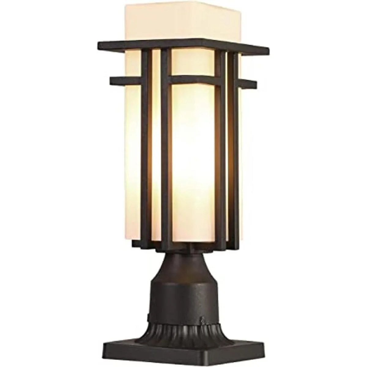 EERU Luces de poste para exteriores marco de metal_1