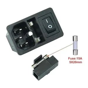 2pcs FILSHU gran entrada de corriente macho enchufe con