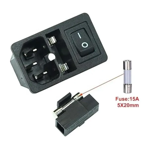 2pcs FILSHU gran entrada de corriente macho enchufe con