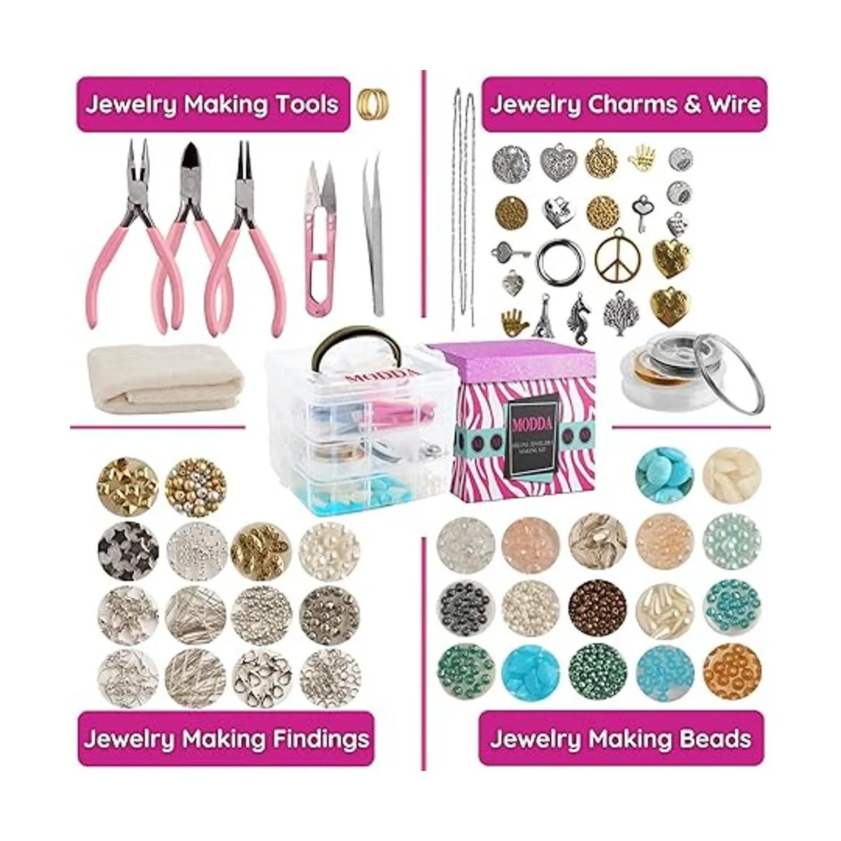 MODDA Kit de fabricación de joyas de lujo con curso de_3