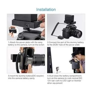 Fomito NPF970 F960 F750 F770 F550 Adaptador de batería de_6