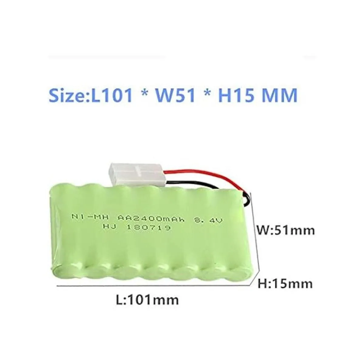 Batería recargable AA de 84 V 2400 mAh NiMH con conector_2