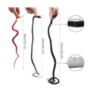 ONESING 22 serpientes de goma falsas de serpiente realista