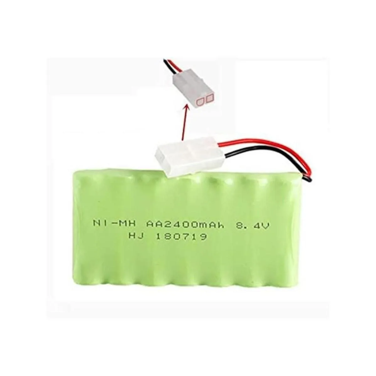 Batería recargable AA de 84 V 2400 mAh NiMH con conector_1