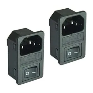 2pcs FILSHU gran entrada de corriente macho enchufe con