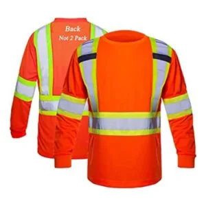 FONIRRA Camiseta de seguridad de manga larga reflectante