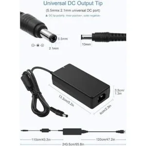 ALITOVE 24V Power Supply 4A 96W ACDC Adapter 100240V AC_2