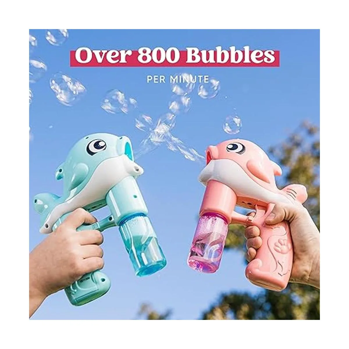 Juego de 2 s para hacer burbujas en forma de_2