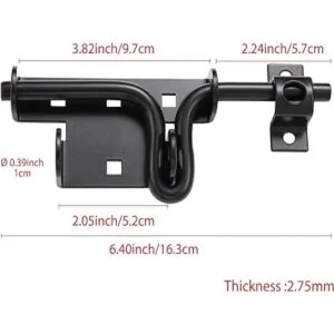 Cierre de puerta de perno deslizante cerradura de puerta_6