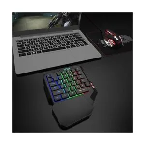 MFTEK Combinación de teclado y mouse para juegos con una