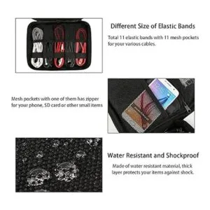 Matein Organizador de electrónica impermeable funda de_4
