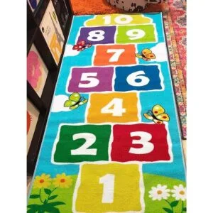 Hopscotch Alfombra infantil antideslizante para niños y_5