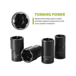 Spurtar Juego de 5 piezas de tuercas giratorias removedor