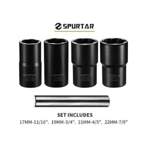 Spurtar Juego de 5 piezas de tuercas giratorias removedor