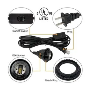 Kit de luz colgante para enchufar lámpara colgante_2