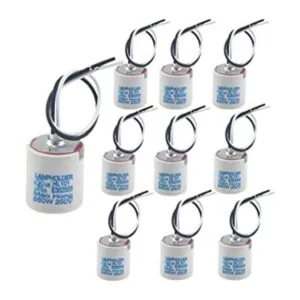 Rextin 10 soportes de bombilla estándar de cerámica para_1