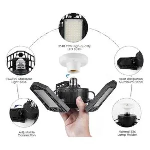 LED Garage Lights 6000 Lumen 6500K Daylight 60W Three_2