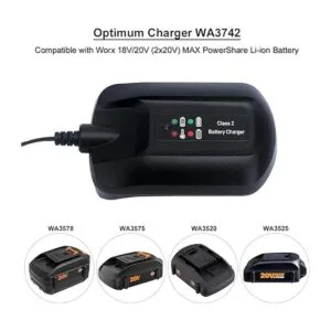 Biswaye WA3742 WA3732 Cargador de litio de 20 V