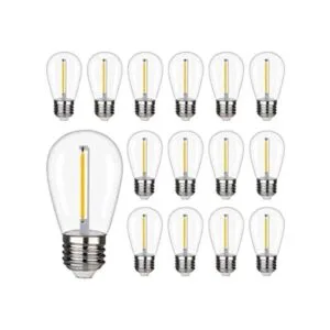 Cadena de luces LED S14 inastillables y impermeables