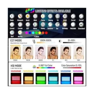 Luz de video de cámara RGB control de aplicación_2