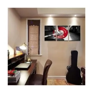 3 piezas de lienzo negro y rojo para levantamiento de_5