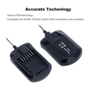 Biswaye WA3742 WA3732 Cargador de litio de 20 V